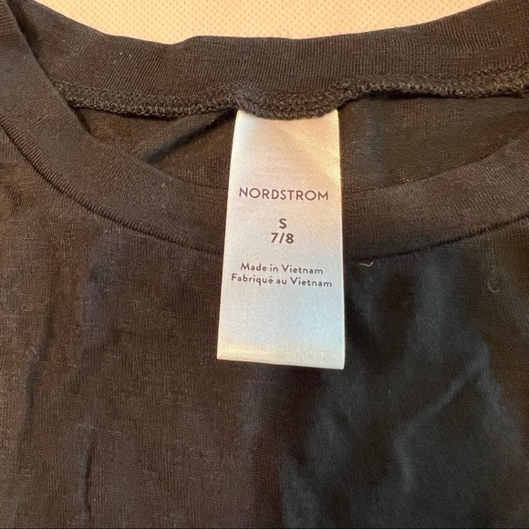 Nordstrom‎ Black Sleeveless Tank Top Trapeze Swing Style Girls Size S 7/8 - Picture 2 of 7